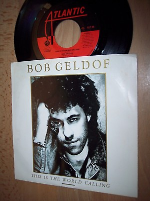 #ad NM 1986 Bob Geldof The Is The World Coming Talk Me Up 7quot; 45RPM w pic slv $1.49