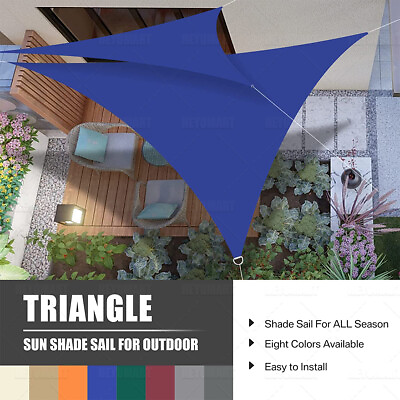 #ad Sun Shade Sail Canopy Rectangle Sand Uv Block Sunshade For Backyard Deck Outdoor $14.99