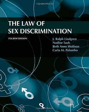 #ad The Law of Sex Discrimination Paperback by J. Ralph Lindgren Acceptable n $102.19
