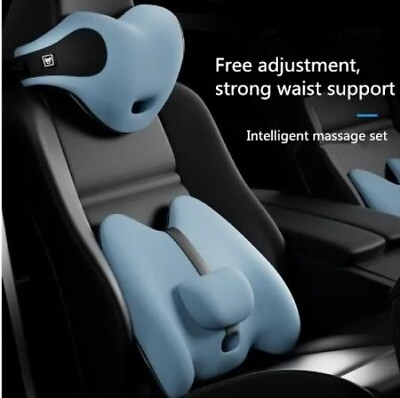 #ad Memory Foam Car Neck Pillow Four Seasons Lumbar Back Support Car Seat Pillow $71.40