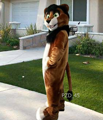 #ad Long Fur Husky Lion Fox Mascot Costume Fursuit Halloween Suit Cosplay New #069 $256.68