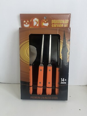 #ad Pumpkin Carving Kit 11.5 inch Stainless Steel Tool Set XL $15.99