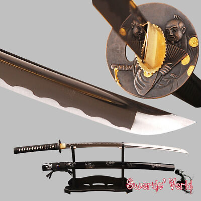 #ad Collectibles handmade Japanese Samurai Katana sharp shiny carbon steel blade $161.00