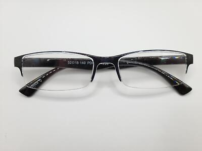 #ad Foster Grant Percy Black Unisex Half Frame Reading Glasses 3.25 Strength $14.36