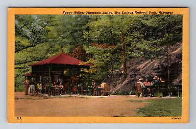 #ad Hot Springs AR Arkansas Happy Hollow Magnesia Springs Antique Vintage Postcard $7.99