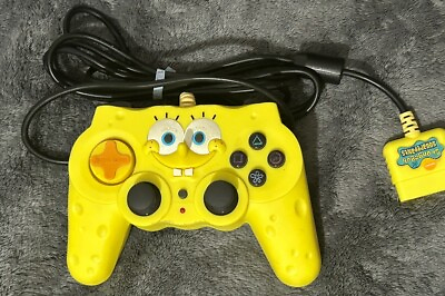 #ad Spongebob Squarepants Nickelodeon PS2 Controller W Nose Intact TESTED $40.00