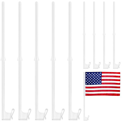 #ad Car Window Flag Pole Holder Kit for Cars Trunks 44cm $16.59