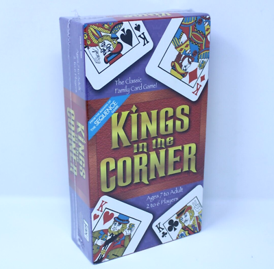 #ad NEW 1996 The Classic Family Card Game KINGS IN THE CORNER Jax LTD. Inc. #6000 $12.99