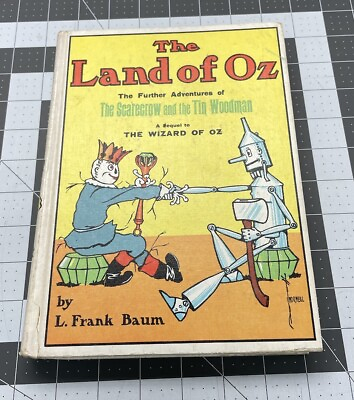#ad THE LAND OF OZ: SEQUEL TO WIZARD OF OZ c.1904 by L. Frank Baum GREAT SHAPE $50.00