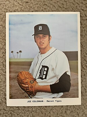#ad 7 x 9 Team Issue Picture Pack Photo Joe Coleman Detroit Tigers NrMt $4.00