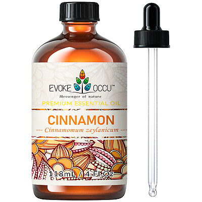 #ad 118ml 4 Oz. Cinnamon Essential Oil 100% Pure Natural Diffuser Aromatherapy Skin $12.99
