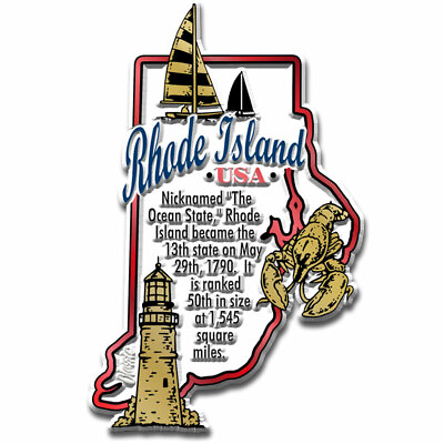 #ad #ad Rhode Island Information State Magnet by Classic Magnets 2.4quot; x 3.7quot; $6.99
