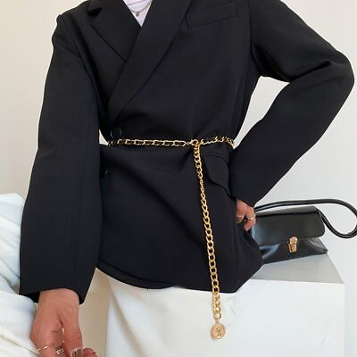 #ad Luxury Gold Chain Belts Ladies Waistband Corset Belt Women Fashion Belts 1pc S $23.25