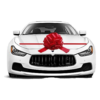 #ad Large Car Bow Big Gift Bow Giant Bow for Car and New Houses Red 20inch 1pc $21.96