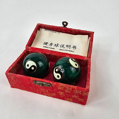 #ad Vintage Chinese Therapy Balls w Chimes for relaxation and stress reduction $39.99