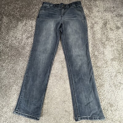 #ad Democracy Jeans Womens 10 Blue Denim Ab Solution Girlfriend Coolmax Stretch $17.98