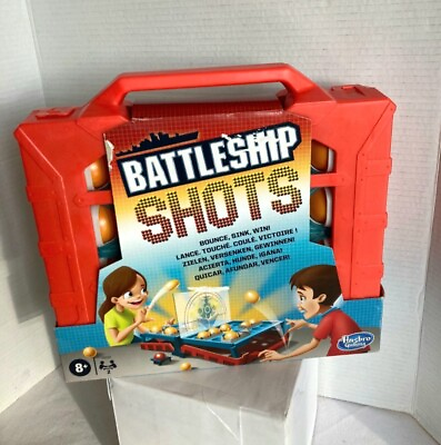 #ad Hasbro Battleship Shots Strategy Ball Bouncing Game R177 Board Game Kids $11.00