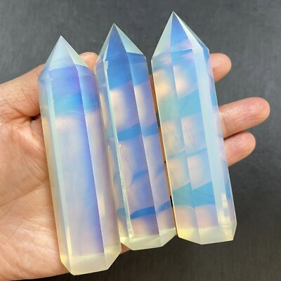 #ad Natural Opal Healing Crystal Tower Point Wands Obelisk Chakra Home Decor Gifts $14.90