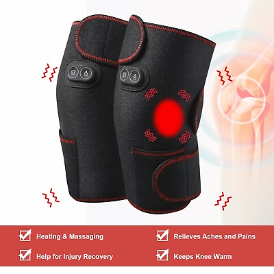 #ad Knee Joint Massager Heat Physiotherapy Therapy Pain Relief Vibration Machine US $20.99
