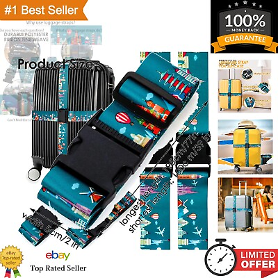 #ad Durable Polyester Travel Belt Set for Secure and Stylish Luggage Identification $20.99
