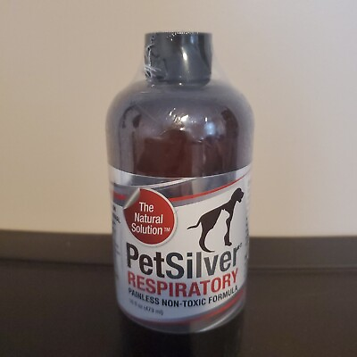 #ad PetSilver Respiratory Solution with Chelated Silver for Cats and Dogs 16 oz. $32.50