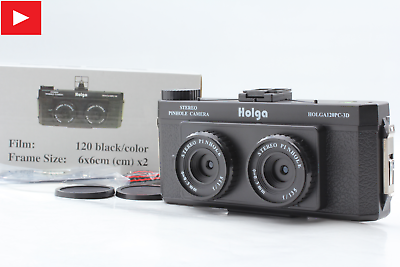 #ad 【UNUSED in BOX】 Holga 120PC 3D Stereo Pinhole Film Camera 120 6x6 from JAPAN $128.98