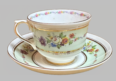 #ad Vintage Floral Colclough Teacup amp; Saucer Marked English Bone China $18.59