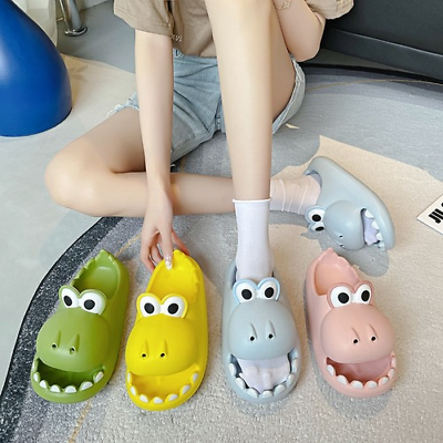 #ad Dinosaur Slippers Girls Cute Cartoon Parent Child Soft Non Slip Leisure Sandals $47.03