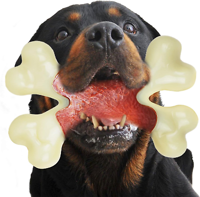 #ad Indestructible Chew Ing Toy Bone for Aggressive Chewers Durable Nylon and Rubber $12.99