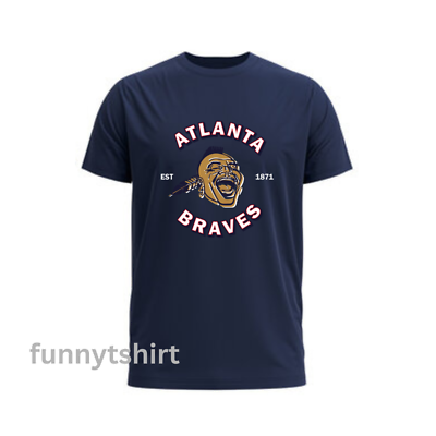 #ad Vintage Atlanta Braves t shirt team logo throw back mlb $18.99