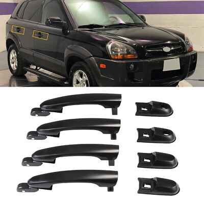 #ad Exterior Door Handle For 2005 2006 2009 Hyundai Tucson Set of 4 Front and Rear $19.99