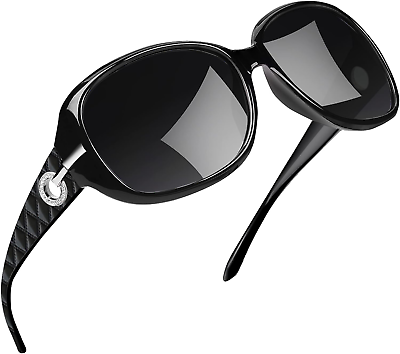 #ad Jackie Sunglasses Oversized Shades for Women Trendy Big Rectangle Sun Glasses UV $18.88