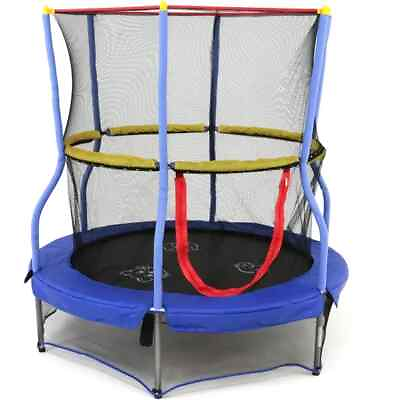Trampolines 55 Inch Bounce N Learn Trampoline with Enclosure and Sound $70.00