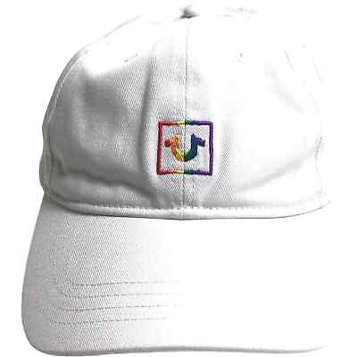 #ad True Religion White Rainbow Box Cap $21.95