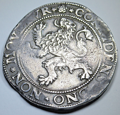 #ad 1576 Netherlands Holland Silver Lion Dollar Daalder Thaler 1500#x27;s Coin $495.00