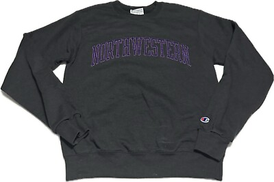 #ad Vintage 90s Northwestern University Champion Crewneck Sweatshirt Pullover Small $28.95