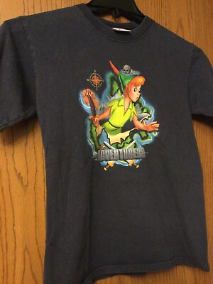 #ad Peter Pan “Disney Adventurers” Black Shirt Youth M. $40.00