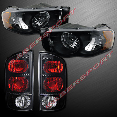 #ad #ad Set of Black Headlights Taillights for 02 05 Ram 1500 and 03 05 Ram 2500 3500 $139.99