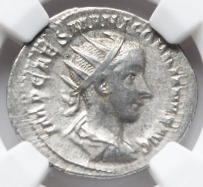 #ad NGC XF Caesar Gordian III 238 244 AD Roman Empire AR Double Denarius Silver Coin $93.49
