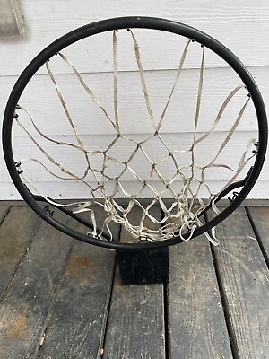 #ad Replacement Basketball Rim amp; Net All Weather Hoop Black 19” Outer Diameter $50.00