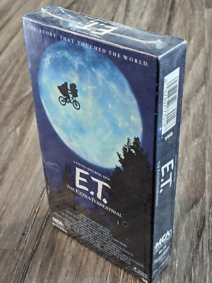 #ad Brand new sealed E.T. The Extra Terrestrial MCA Watermark VHS 1982 green flap $299.00
