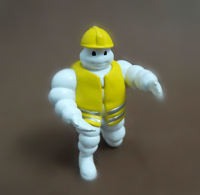 #ad Michelin Man Bibendum Figure Doll mini figure 2quot; #Q3 $6.64