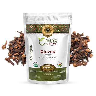 #ad Organic Way Hand Selected Cloves Whole Organic Kosher amp; USDA Certified $21.99