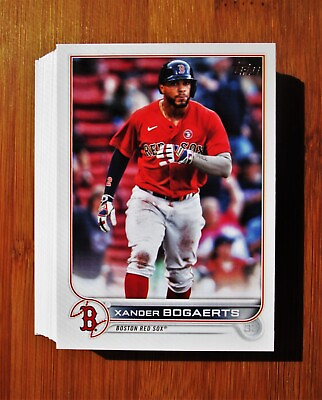 #ad 2022 Topps BOSTON RED SOX Team Set w Update 49 Cards $26.99