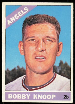 #ad 1966 TOPPS BOBBY KNOOP A CALIFORNIA ANGELS #280 EX $2.40