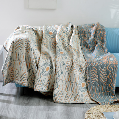 #ad Bohemia Cotton Sofa Cover Throw Blanket for Beds 4Season Gauze Sofa CushionCover $44.27