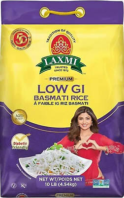 #ad Laxmi Diabetic Friendly Basmati Rice w Lower G.I. Index Value 10lb $29.99