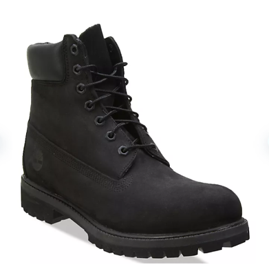 #ad NEW Timberland Men#x27;s Black Nubick Premium 6#x27; Waterproof Boots Size 9.5 $119.99