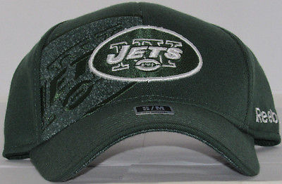 #ad New York Jets Football Hat NFL REEBOK Fitted official Green mens SIZE S M Cap $19.95