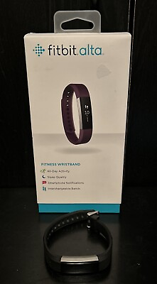 #ad Fitbit Alta Fitness Wristband Activity Tracker Watch No HR Black Band Small $19.99